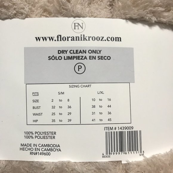 NWT Flora Nikrooz Plush Fluffy Robe - S/M - Picture 5 of 5